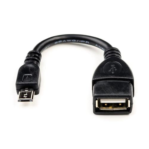 Кабель 0.1 m USB(Af) - microUSB OTG, AT3792